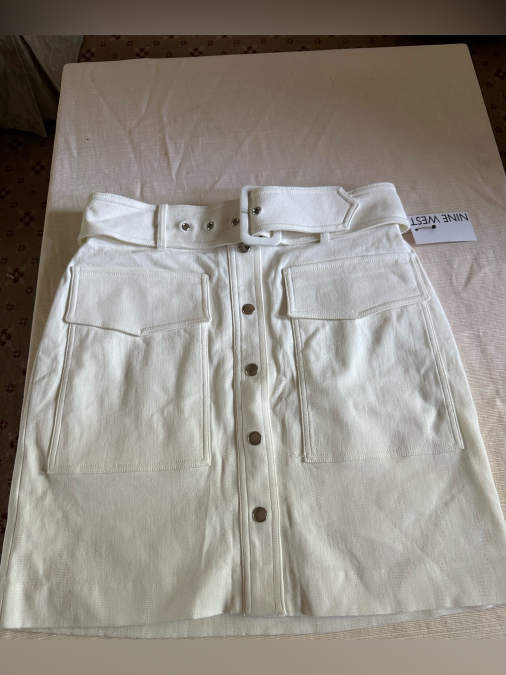 Nine West Ivory Skirt with Waistband